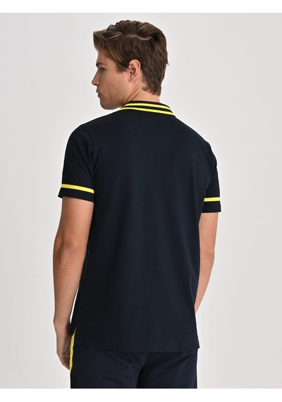 Fenerbahçe Tribün Sarı Lacivert Erkek Polo Tshirt Fb Laci Yeni