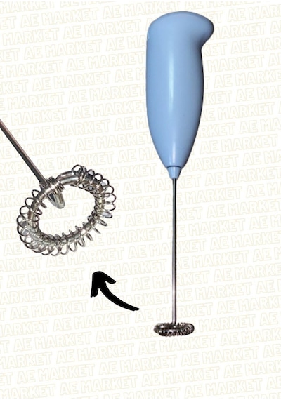 Sıcak Soğuk Içecek Çırpıcı Kahve Ve Süt Köpürtücü Bardak Karıştırıcı Paslanmaz Mini Mikser Blender P Diğer