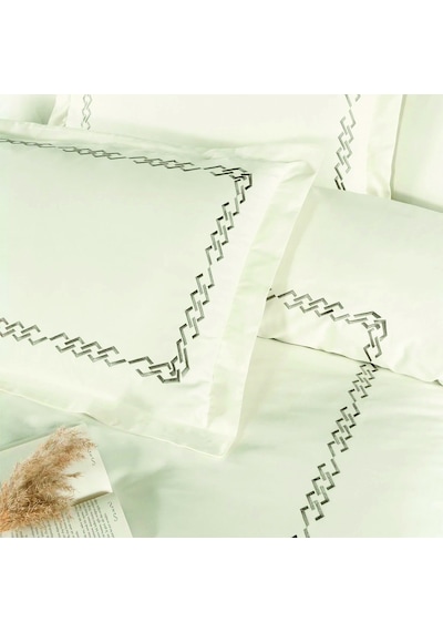 Maxstyle Knitted Saten Krem Çift Kişilik Nevresim Takımı Krem