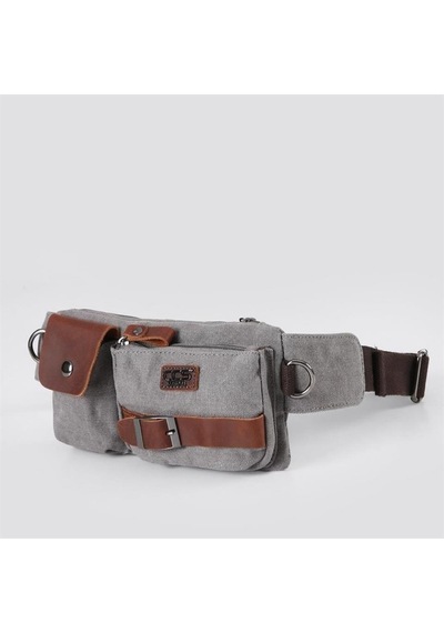 Ççs London 31459 Kanvas Bel Çantası Gri Gri