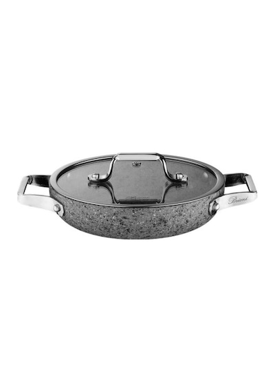 Brioni Stone-age 7 Parça Çizilmez Yanmaz Yapışmaz 18cm 20cm 22cm 3'lü Sahan Omlet Seti Gri