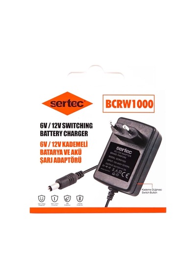 Bcrw1000 6v/12v 1a Kademeli Batarya Ve Akü Şarj Adaptörü Evimdeyokyok