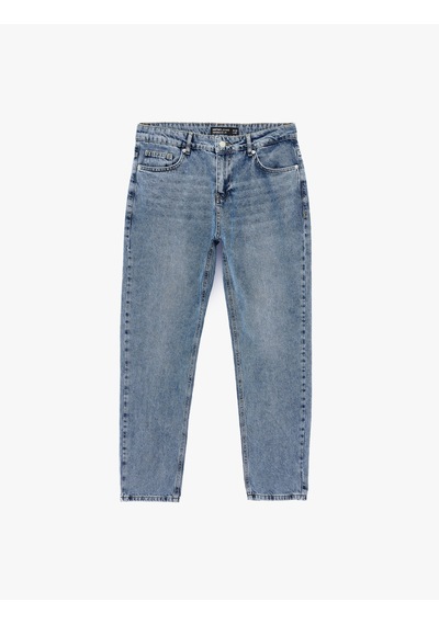 Koton Pamuklu Regular Fit Normal Bel Düz Paça Denim Pantolon - Tapered Jeans Açık İndigo 6sam40274nd Koton Pamuklu Regular Fit Normal Bel Düz Paça Denim Pantolon - Tapered Jeans Açık İndigo 6sam40274nd