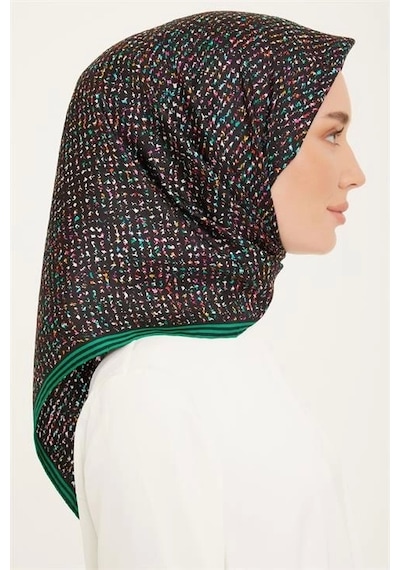 Armine Twill İpek Eşarp 23ka9013 05 Siyah