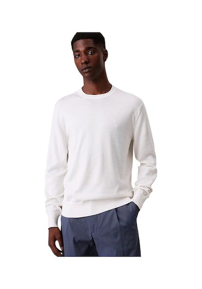 Calvin Klein Supima Cotton Erkek Beyaz Sweatshirt Lv040bm343-yas Beyaz