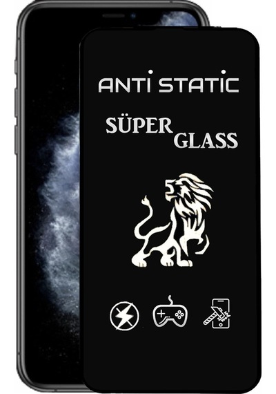 Apple Uyumlu   iPhone 11 Pro Tam Kaplayan Anti Statik Dayanıklı Süper Cam Ekran Koruyucu