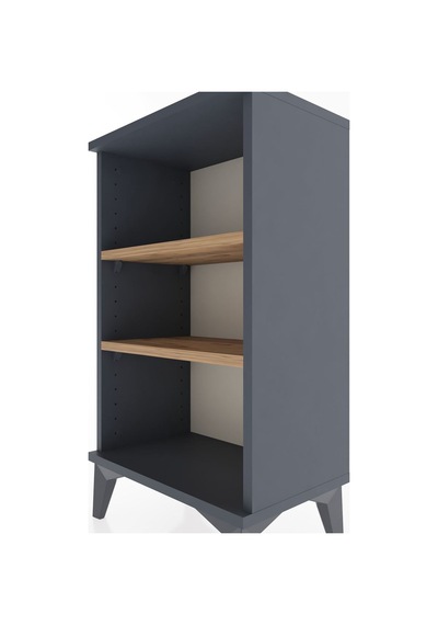 Arges Komodin 2 Raflı 44x30x80 Antrasit-çam Antrasit