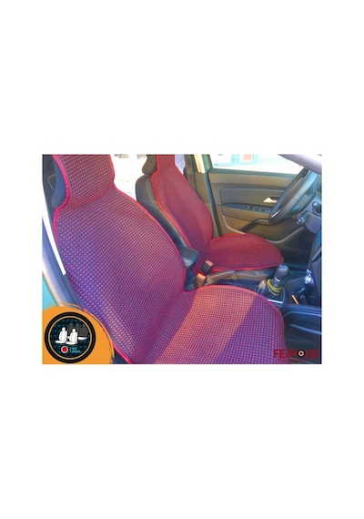Oto Koltuk Koruyucu Kılıf Terletmez Kilim Seti 2 Ön+1 Arka 3lü Set Universal Kırmızı