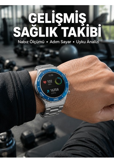 2025 Model Yuvarlak Ekran Android Ve İos Uyumlu Gps Takibi Yapabilen Akıllı Saat Yeni Nesil - Lisinya
