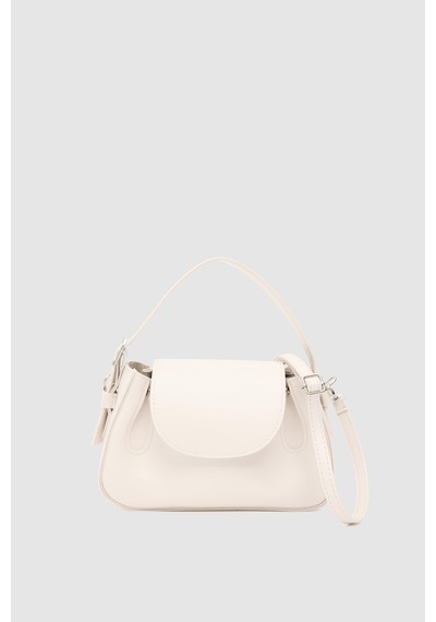 Shule Bags Lover Oval Çapraz Çanta Krem Krem