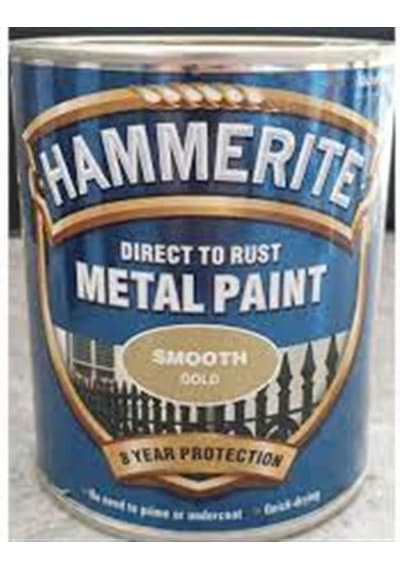 Hammerite Metal Boyası Düz Altın 0,75 Lt