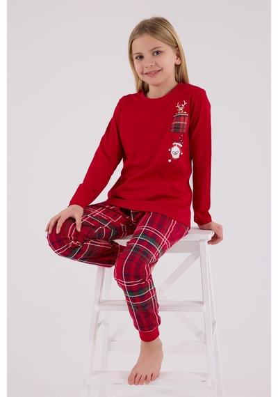 Arnetta Kız Çocuk Kırmızı Pijama Takımı Ar3512-c-v1 Kırmızı