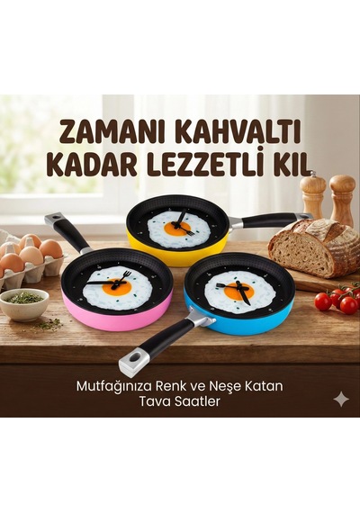 Hubrendy Çer Tava Konseptli Duvar Saati 417606