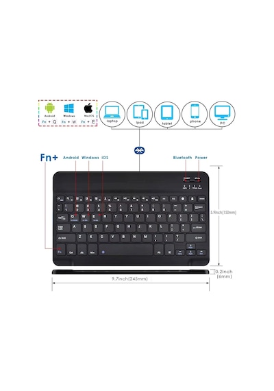Hadron HDX2507 Smart Backut Rgb Ledli Bluetooth Q Klavye