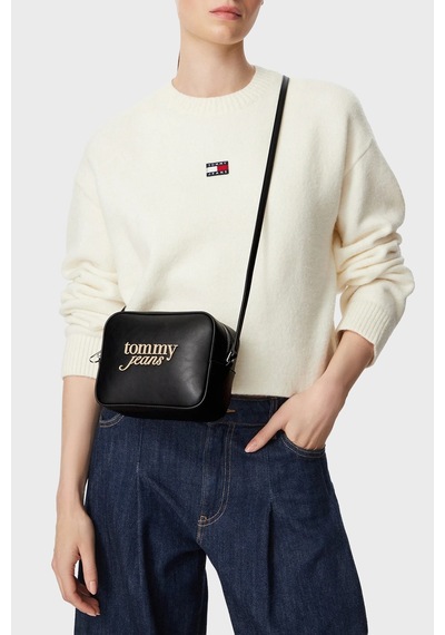 Tommy Jeans Logolu Ayarlanabilir Askılı Çanta Kadın Çanta Aw0aw19049 Bds Siyah
