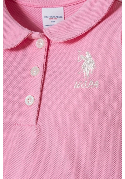 U.S. Polo Assn. U.s. Polo Assn Kız Bebek Elbise Pembe-2357 Pembe
