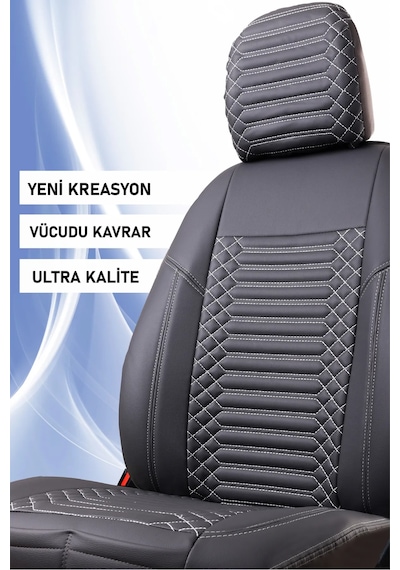 Kia Ceed Eski Lüx Full Deri Oto Koltuk Kılıfı Ön Arka Takım Exclusive Füme
