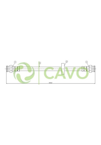 CAVO C800928A Fren Hortumu Arka Palio Siena 97- Albea