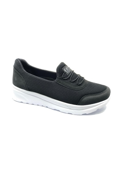 Black Sea 626 Unisex Spor Babet Ayakkabı SİYAH-BEYAZ