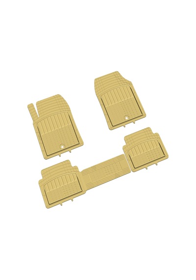 Pufi Kauçuk Paspas Universal Racing Havuzlu Bej /  Tepay512-B