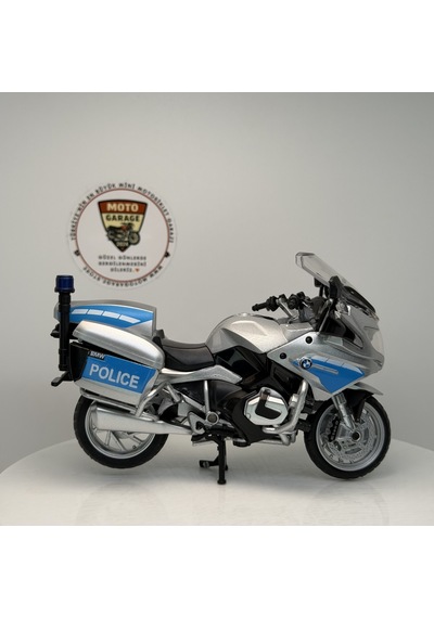 Bmw R1250 Rt-p Polis Motosikleti - 1:18 Ölçek 12cm Kutulu Standlı Diecast Model