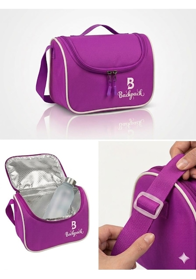 Goldline Avm Backpack Folyolu Isı Yalıtımlı Lüx Günlük İlkokul Ortaokul Okul Gezi Beslenme Çantası Mor