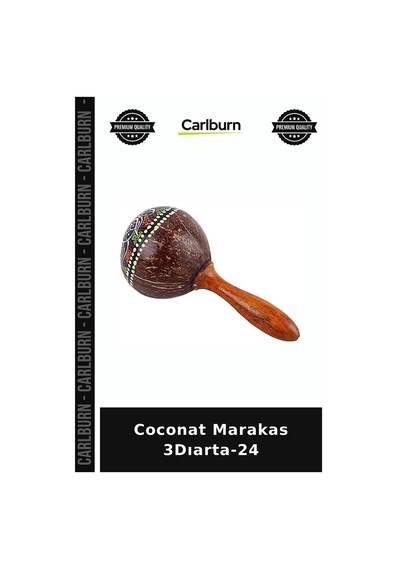 Özel Üretim Müzik Aleti Ritim Eğlence Coconat Marakas 3dıarta-24