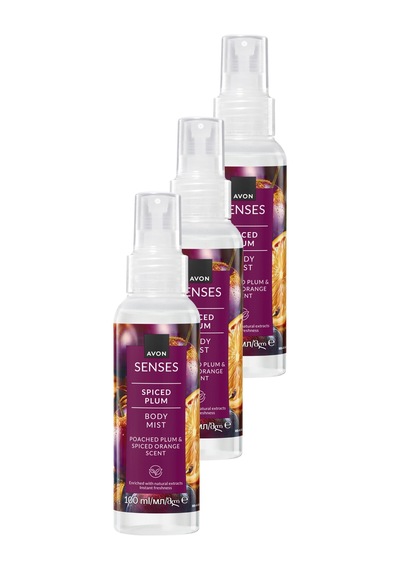 Spiced Plum Baharatlı Erik Ve Portakal Kokulu Vücut Spreyi 100 Ml. Üçlü Paket