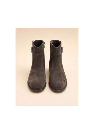 37brandshoes Taupe Süet Bilekte Bot Kahverengi Kahverengi