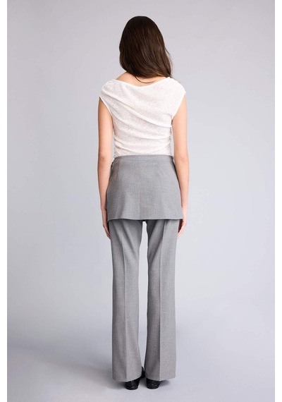 Defacto Flare Fıt Normal Bel Standart Boy Pantolon G9501ax26spgr394 Gri-gr394