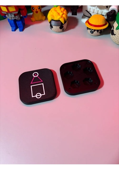 Squid Game Gonggi 5 Taş Oyun Seti, Özel Kare Kutulu, Ağır Taşlı V