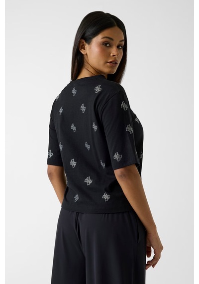 Guess Silvy Aktif Boxy Fit Kadın T-shirt V6gı18k2985 Siyah Guess Silvy Aktif Boxy Fit Kadın T-shirt V6gı18k2985 Siyah