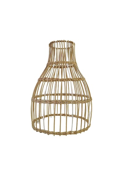 Suntek Rattan Abajur Avize Işık Fikstürü Kapak Art 18cmx26cm Bej