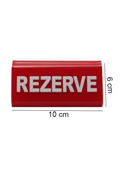 Rezerve Adisyonlu Kırmızı - Beyaz