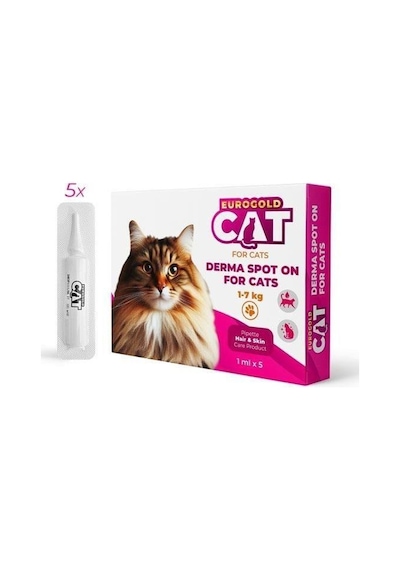Eurogold Kedi Deri Bakım Damlası 5x1ml
