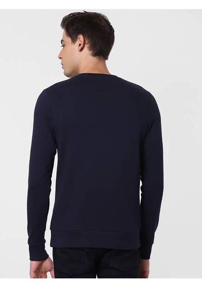 Jack & Jones Erkek Sweatshırt 12161796-navy Lacivert