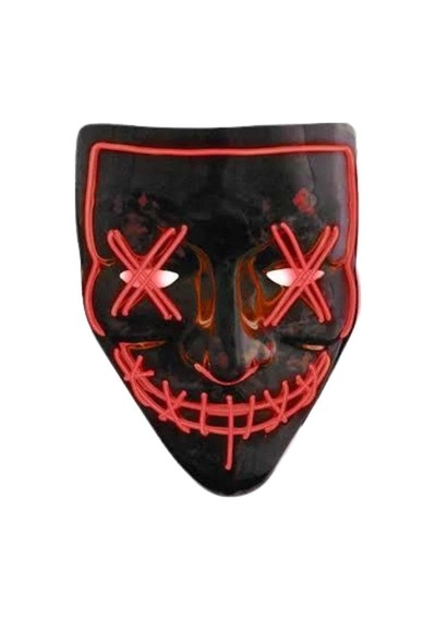Hallowen Parti Maskesi Neon Led Işıklı Maske 3 Modlu Cadılar Bayramı Maskesi Mh-hs7429-4514