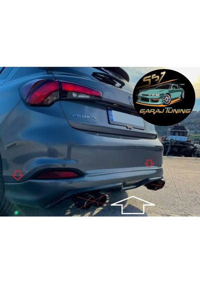 Fiat Egea Hb Arka Tampon Eki 2013-2022 Fiberglass Boyasız