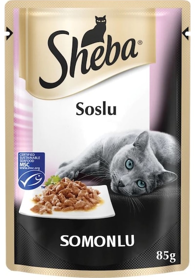 Sheba Somonlu Pouch Yetişkin Kedi Yaş Maması 85 G
