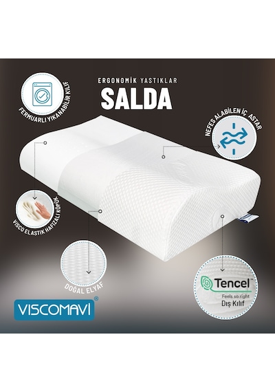 Viscomavi Salda Ergonomik Visco Yastık Viscomavi Salda Ergonomik Visco Yastık