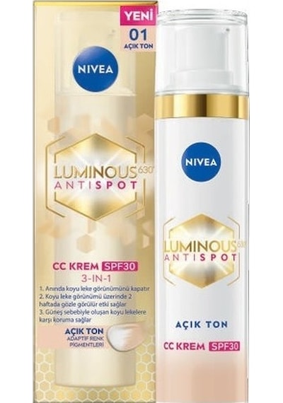 Nıvea Luminous630 Leke Karşıtı Cc Krem Spf30 Açık Ton 40ml X 4 Adet