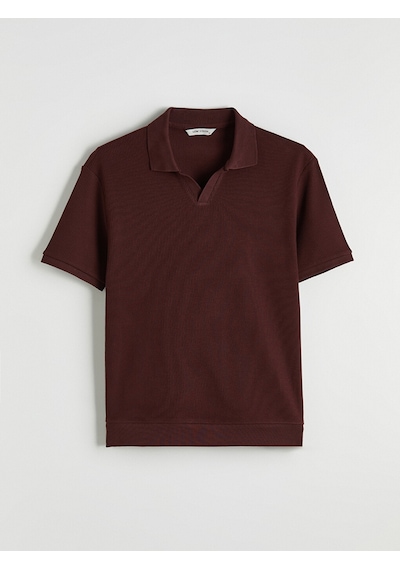 Lcw Vision Bordo Polo Yaka Erkek Tişört
