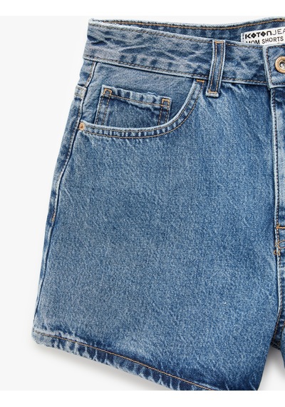 Koton Normal Bel Düğmeli Pamuklu Rahat Kalıp Mini Denim Şort Orta İndigo 6sal40003md İndigo Koton Normal Bel Düğmeli Pamuklu Rahat Kalıp Mini Denim Şort Orta İndigo 6sal40003md İndigo