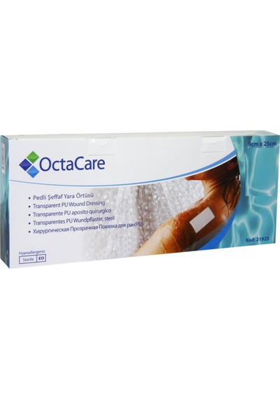 OctaCare Şeffaf PU Film Yara Örtüsü 9 x 25 CM 50 Adet