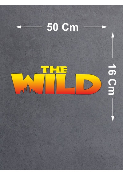 The Wild Vahşi Sticker - Adventure 4x4 Off Road Pickup Sticker - Araba Oto Motosiklet Karavan Sticker - 00038 50X16 Cm