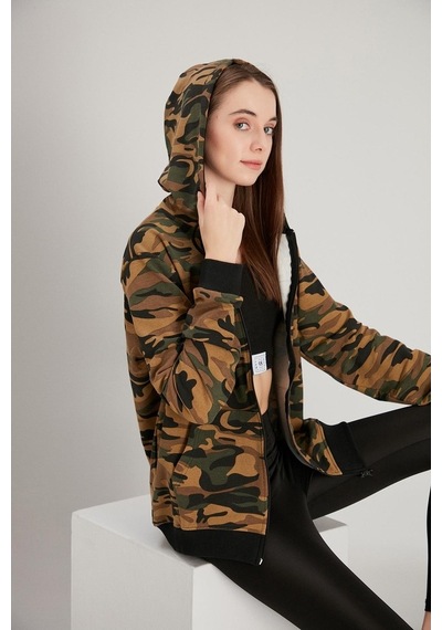 Alexander Gardi Alexandergardı Kadın Fermuarlı Oversize Sweatshirt (E21-7290)