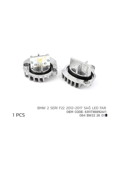 Nıken Bmw 2 F22 2012-2017 Sağ Led Far Modl 63117388924/1 IS00-NIKEN 064BW222601