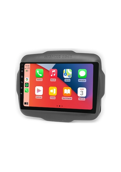 Lovion Oled Ekran Hd Pts0112 Jeep Renegade 2014 2018 4+64gb Android Caplay Multimedya Teyp 9"