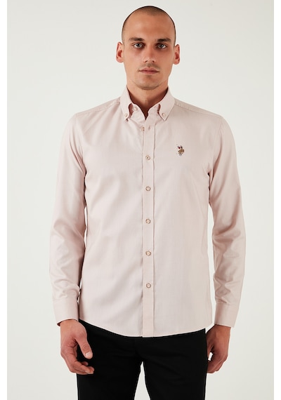 U.S. Polo Assn. U.s. Polo Assn Erkek Gömlek G081sz0042082904 Pudra Pudra
