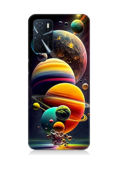 Oppo A16 Uyumlu Silikon Kılıf Gezegenler Ve Büyük Patlama